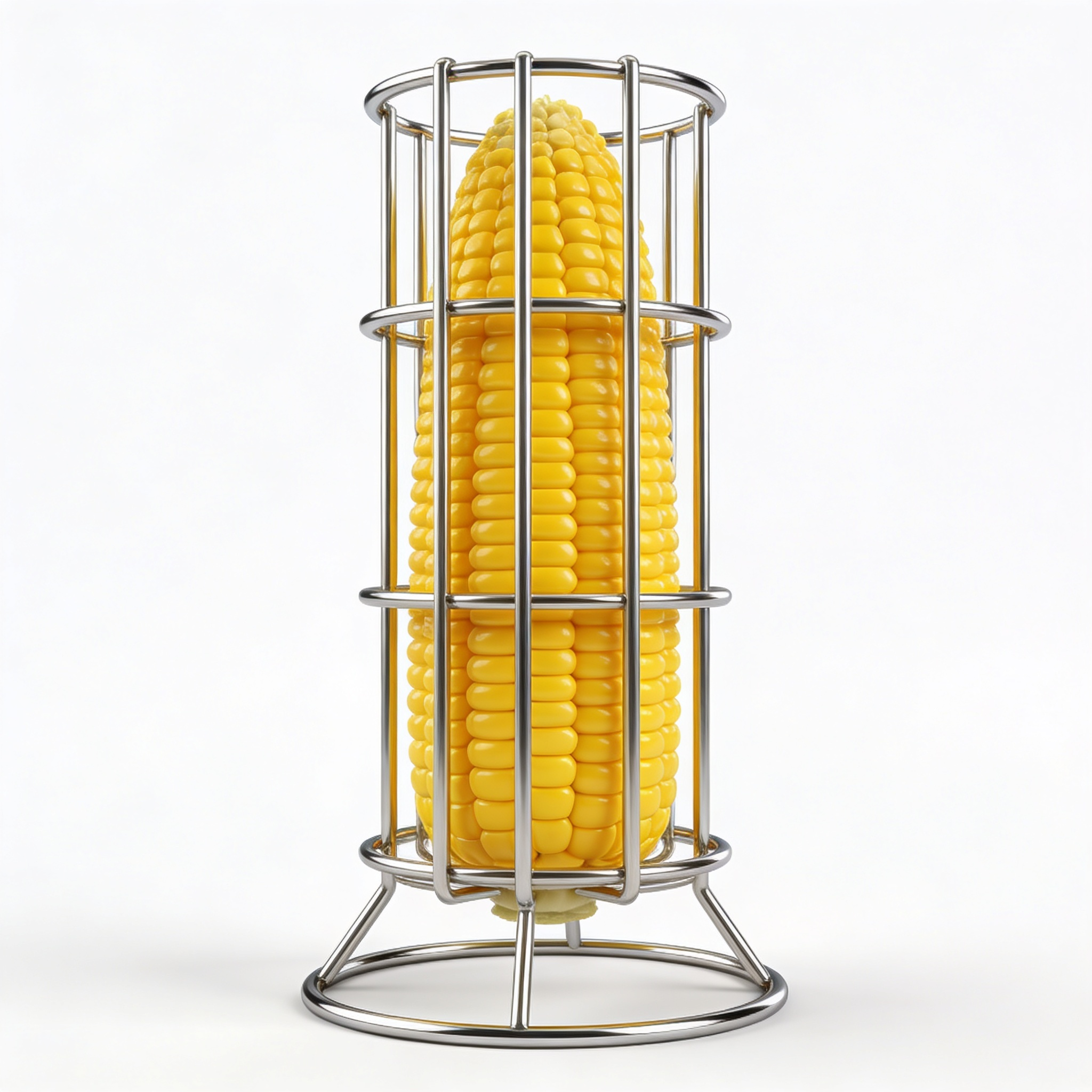Cocutensqq Juego de 2 soportes para mazorcas de acero inoxidable, color amarilloSearching on Google...