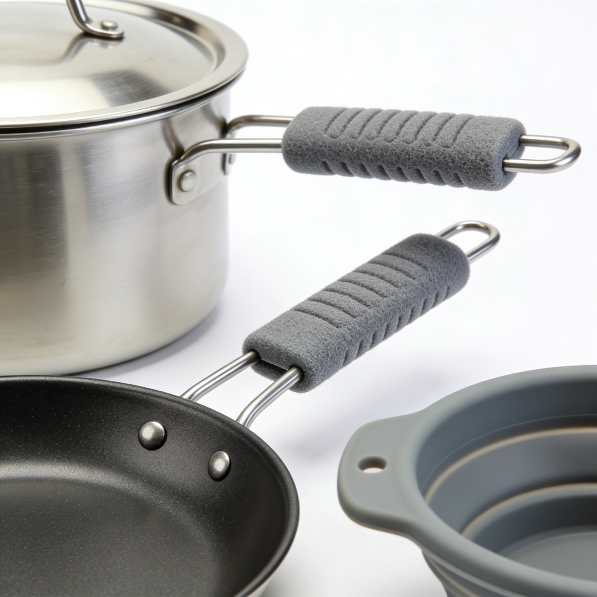 Cocutensqq Set de Utensilios de Cocina Resistentes al Calor y Portátiles para Camping y Viajes con Cuchara y Tenedor